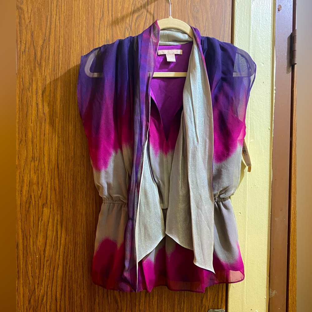 Hype, NWT, Metallic Top, S